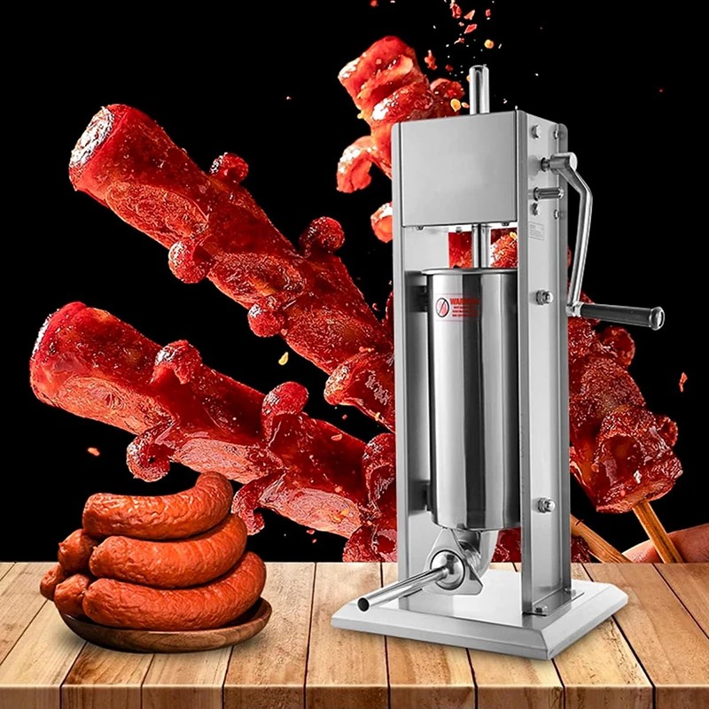 Sausage Stuffer Vertical 5L - 수동 5L 스테인리스 스틸 소시지 충전기