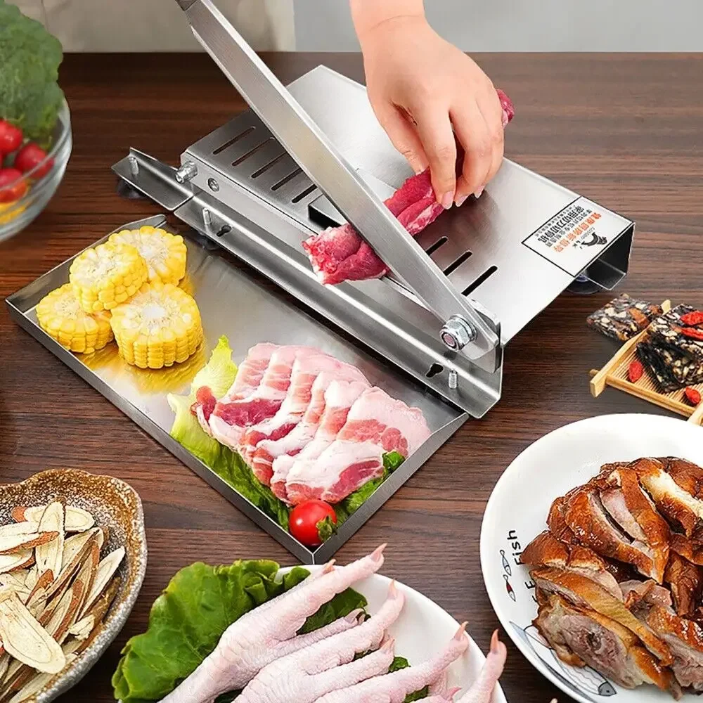 Frozen Meat Slicer Manual - 상업용 가정용 수동 양고기 뼈 절단기,