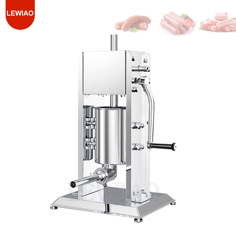 상업용 수동 소시지 제조기 스테인리스 스틸 수직형 소시 - Sausage Stuffer Vertical 5L 리뷰 및 가격
