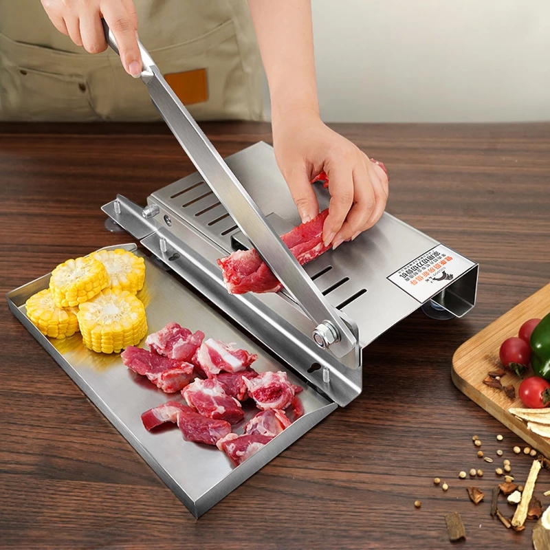 상업용 가정용 수동 양고기 뼈 절단기, 쇠고기 허브 양 - Frozen Meat Slicer Manual 리뷰 및 가격