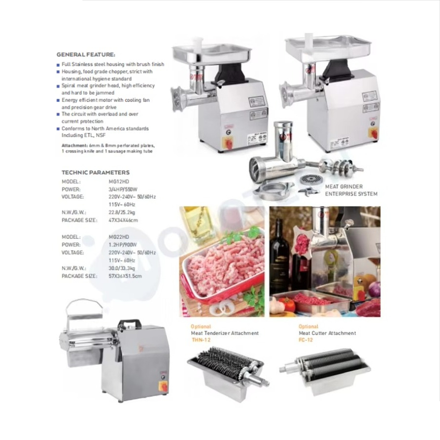 상업용 전기 고기 분쇄기 식품 가공 기계 스테인리스 스 - Meat Tenderizer Machine Electric 리뷰 및 가격